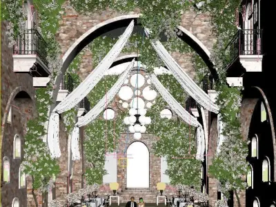 Exterior Castle Wedding 3D model