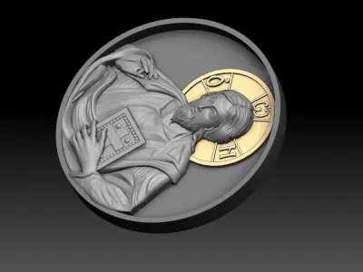 JESUS CHRIST PANTOCRATOR ORTHODOX  3D print model