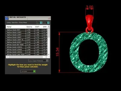 A Letter Alphabet Tiles Texture Pendant 3D Print Model 3D print model get
