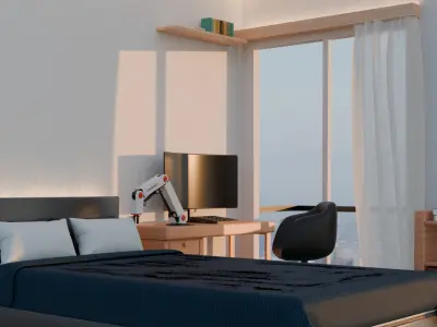 Luxury isometric room model 3D model