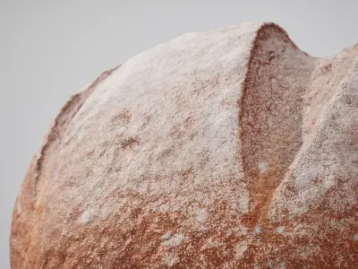 Rye Bread Game ready model 5K triangles 4K PBR textures Low-poly 3D model