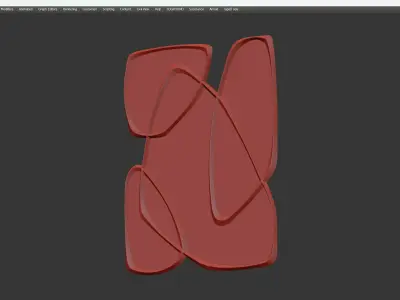 mirror ZETA 0833 Low-poly 3D model