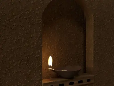 Flame Lamp 3D model