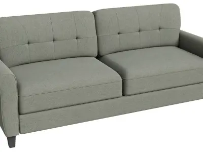 2 Seats Light Green Sofa 3D model