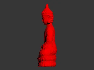 Bubha model buddha statue Low-poly 3D model