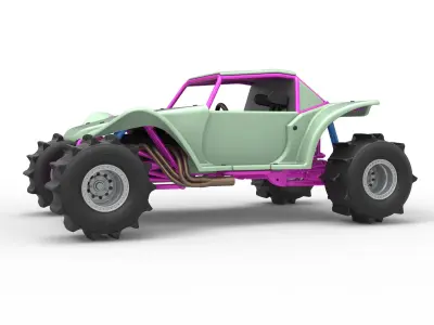 Formula Off Road Version 2 Scale 1 to 25 3D print model