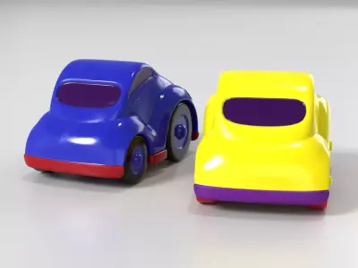 Toy car Low-poly 3D model