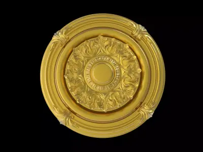 Ceiling Plate Light base Cover ornament 3d model classic 3D model