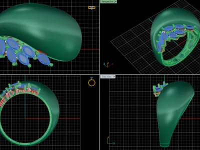 jewelry ring 250 3D print model