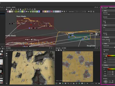 Concrete Material Procedural Texture