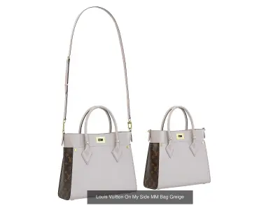 Louis Vuitton On My Side MM Bag  3D Model Pack
