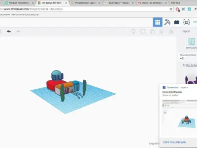 DE BAR Low-poly 3D model