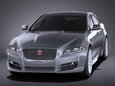 Jaguar XJ 2017 VRAY 3D model