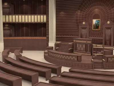 Punjab Assembly interior 3D model