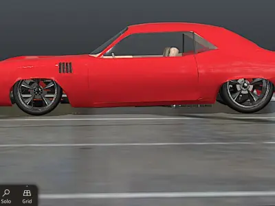 1971 Plymouth HEMI Cuda - High Poly 3D model
