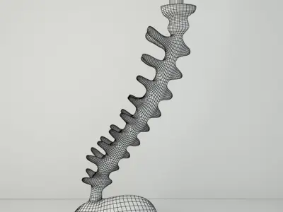 Vertebra Candlesticks by Michael Aram 3D model