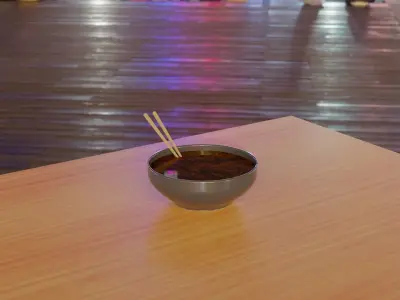 Ceramic Dining Set Free 3D model