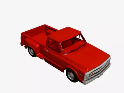 1970s Early Vintage Pickup 3D model 3D model