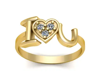 Propsal Diamond Ring 3d Printable Model 3D print model