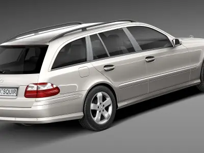 Mercedes-Benz E-Class W211 Estate 2002-2009 3D model
