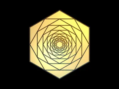 Hexagon Decoration Piece 3D print model