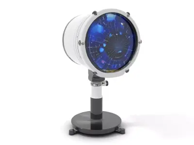 Futuristic Projector with Star Map Model Pack Low-poly 3D model