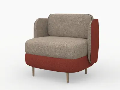 Modern Elegance Sofa and Coffee Table Set 3D model