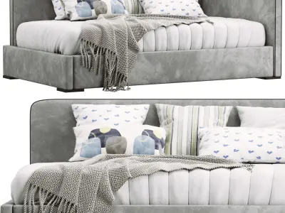 Collection Childroom ikea saarinen slatted bed frame 3D model