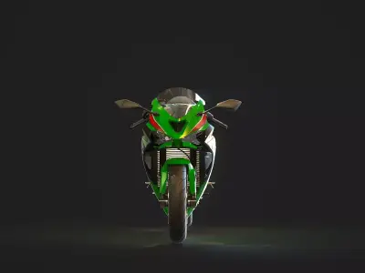 Base model Kawasaki ZX 6R 2024 3D model