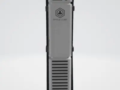 SciFi Pillar Low-poly 3D model