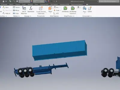 Actros Container 3d model 3D model