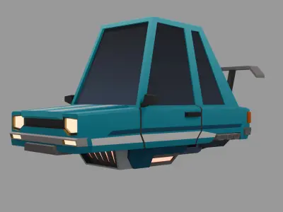 Low Poly 3D Car Model Pack Low-poly 3D model