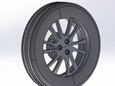 car whell Free 3D model