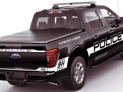 Pick-up F-150 2021 Police Responder  3D model