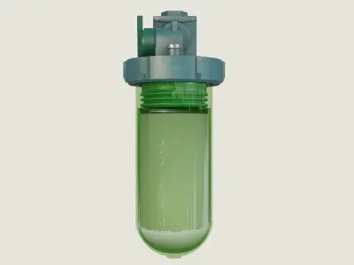 Boiler Filter 3D comleted of textures and PBR materials Low-poly 3D model