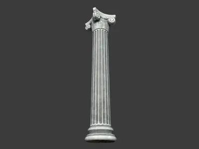 Game Art Corinthian Roman Column  Low-poly 3D model
