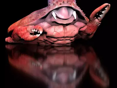 Crab-Crap-Dozer Fantasy Figure  STL-3D Printing Model 3D print model