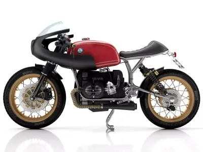 Cafe Racer R80 Motorcycle 3D model