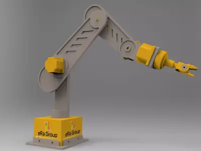 Robotic arm complete parametric model 3D model