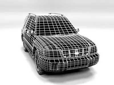 SUBARU FORESTER 2001 LOWPOLY Low-poly 3D model