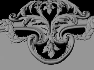 bed headboard 3D model shop