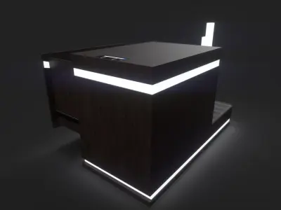 Nightstand Lampshade Free 3D model