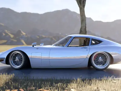 Toyota 2000GT Low-poly 3D model