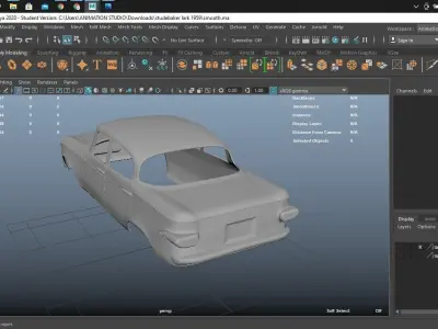 Studebaker Lark 1959 Body for 3D Print Model 3D print model
