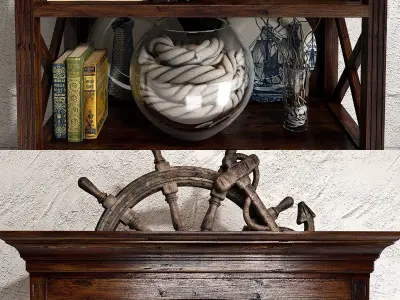 Sea decorative set 01 3D model