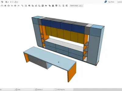 Modern Kitchen 3D model purchase