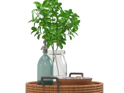 Coffee Table Decor 05 PBR 3D model