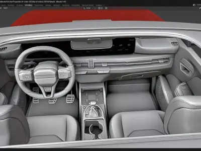 Kia k4 sedan 2025 Low-poly 3D model