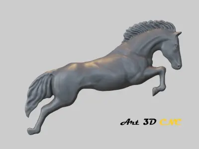 Horse Art CNC- ArtCam 3D print model
