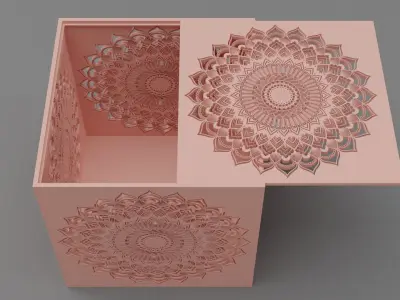 Mandala Ornament Box 3D model